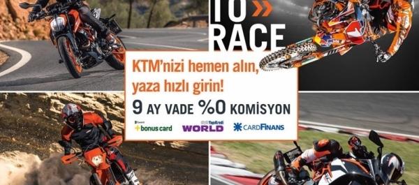KTM'nizi Hemen Alın, Yaza Hızlı Girin!