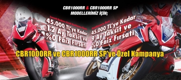 CBR1000RR ve CBR1000RR SP'ye Özel Kampanya