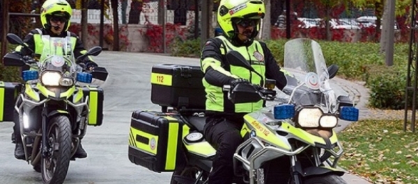 Motosiklet Ambulanslar Görev Başında