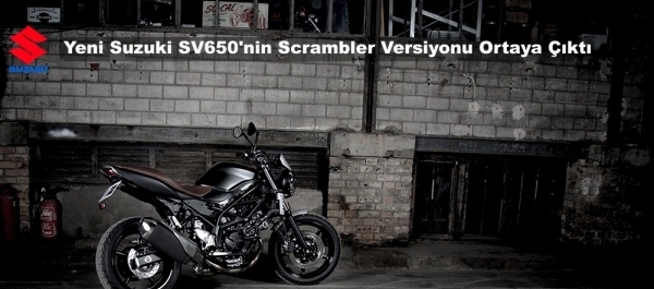 Yeni Suzuki SV650'nin Scrambler Versiyonu Ortaya Çıktı