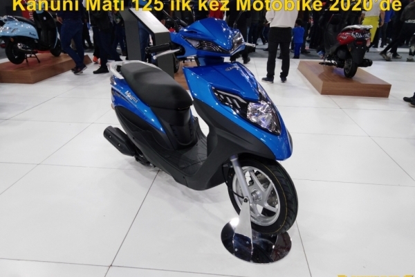 Türkiye'de Üretilen Kanuni Mati 125 ilk kez Motobike 2020'de