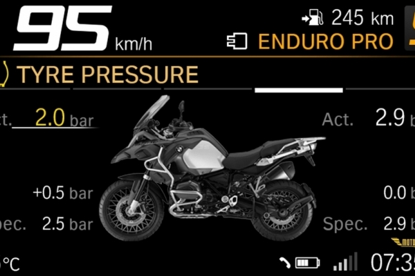 BMW Motorrad Connect TFT Ekraned Uygulaması TFT Ekran