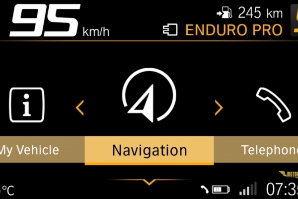 BMW Motorrad Connect TFT Ekraned Uygulaması TFT Ekran