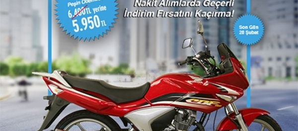 Honda CBF 150 Peşin Ödemede İndirim