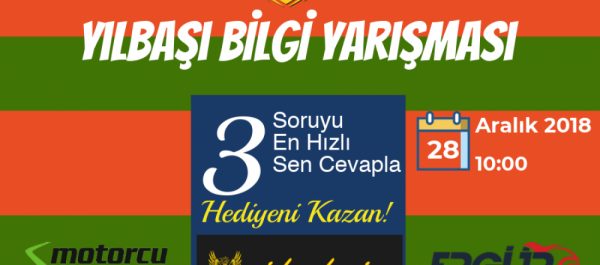 Motorcular 2019 Yılbaşı Bilgi Yarışması 