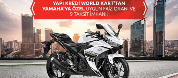 Yapı Kredi World Kart'tan Yamaha'ya Özel Uygun Faiz Oranı ve 9 Taksit İmkanı