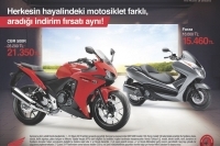 Honda marka CBR 500R ve Forza motosikletlerde indirim