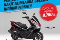 Honda PCX125'te Nakit Alımlarda Geçerli İndirim Fırsatı!