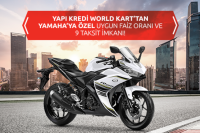 Yapı Kredi World Kart'tan Yamaha'ya Özel Uygun Faiz Oranı ve 9 Taksit İmkanı