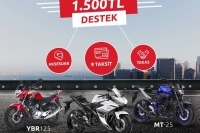 Yamaha'dan 1500 TL Destek