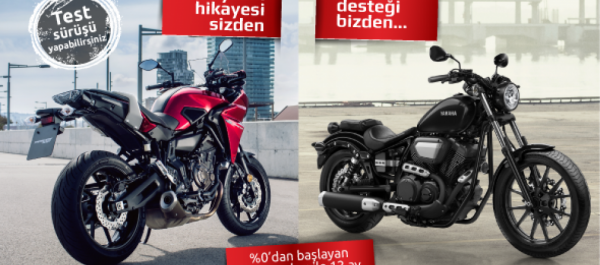 Yamaha Motosiklet Tracer 700 ve XV950/A  Kampanyası